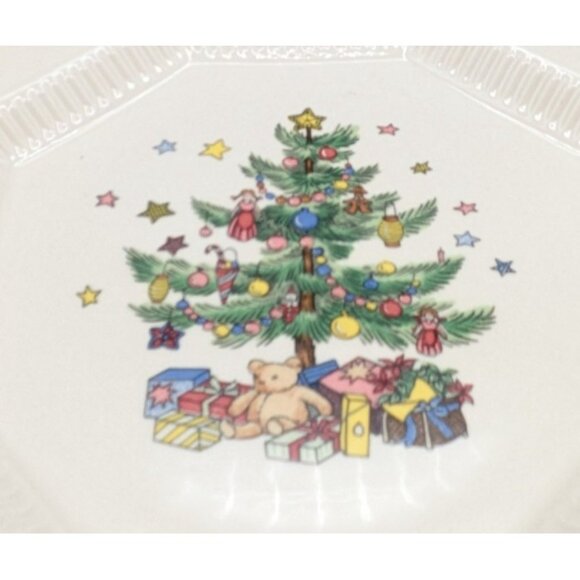 Nikko CHRISTMASTIME Salad Dessert Plates Set of 4 in Box Octagon Dish 8" - Picture 6 of 8